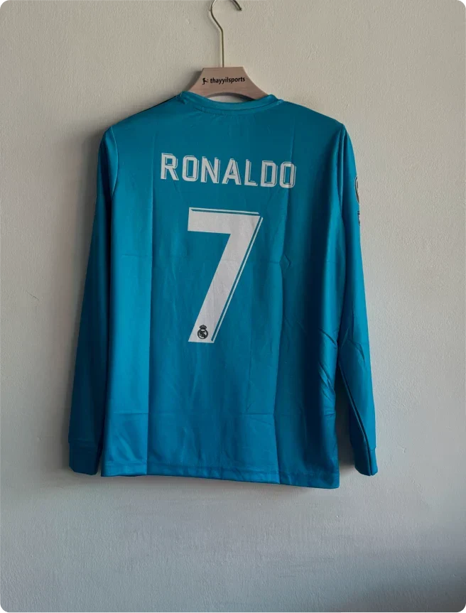 REAL MADRID 2017-18 THIRD KIT RONALDO FULLSLEEVE