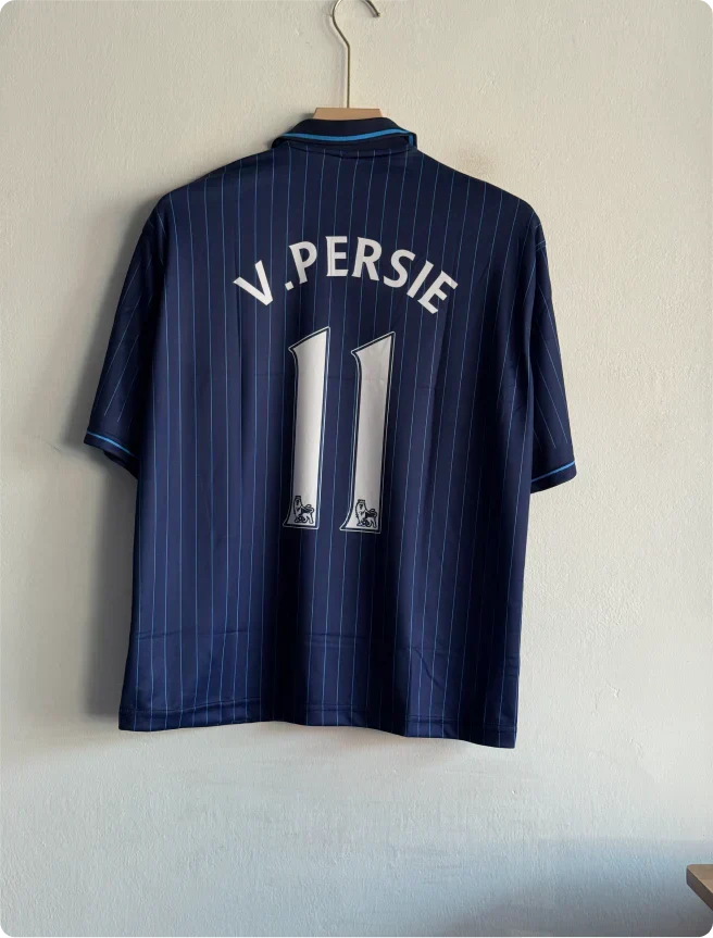 ARSANEL 2009-10 AWAY KIT V.PERSIE FIVESLEEVE POLO