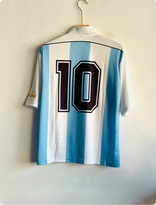 ARGENTINA VINTAGE KIT FIVESLEEVE POLO PRINTED WITH ZIP PREMIUM