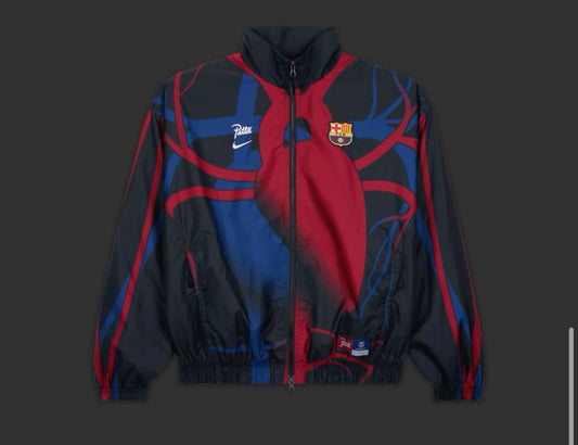 Fc Barca heart design Zipper Fleece