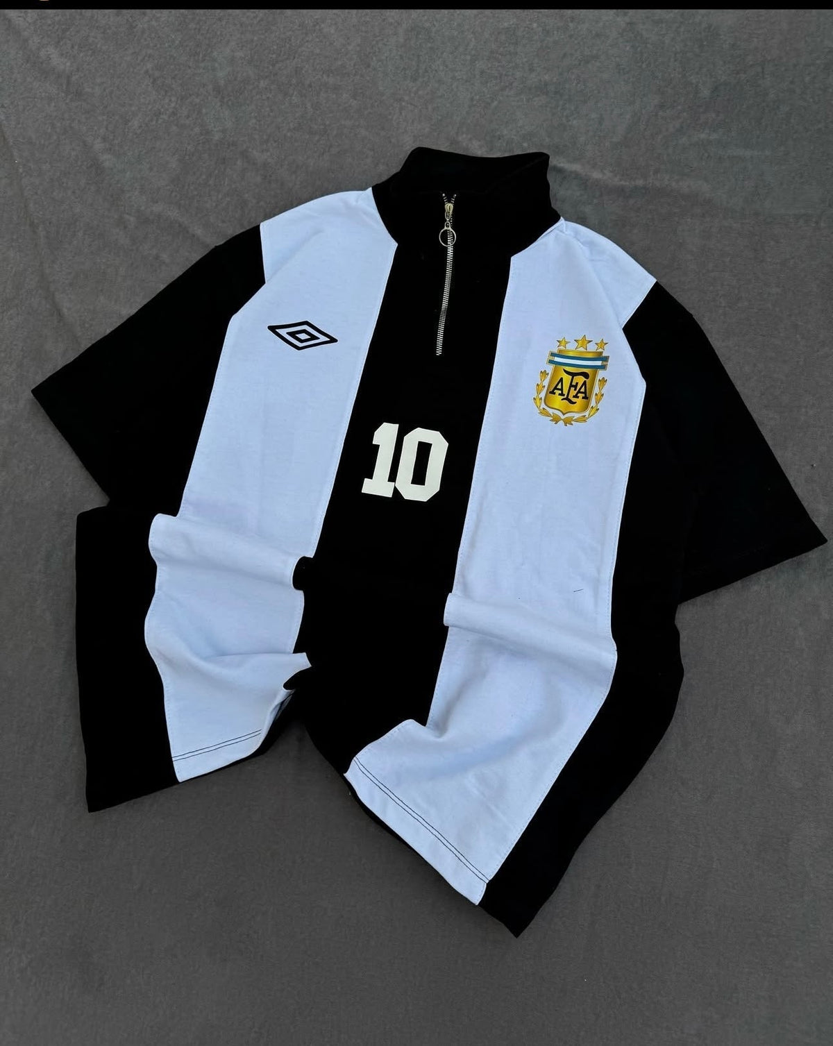 Printed AFA football zipper