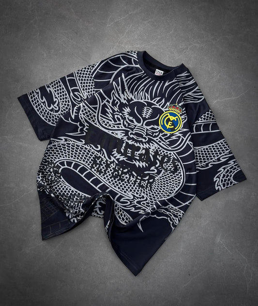 Real Madrid navy blue dragon edition jersey