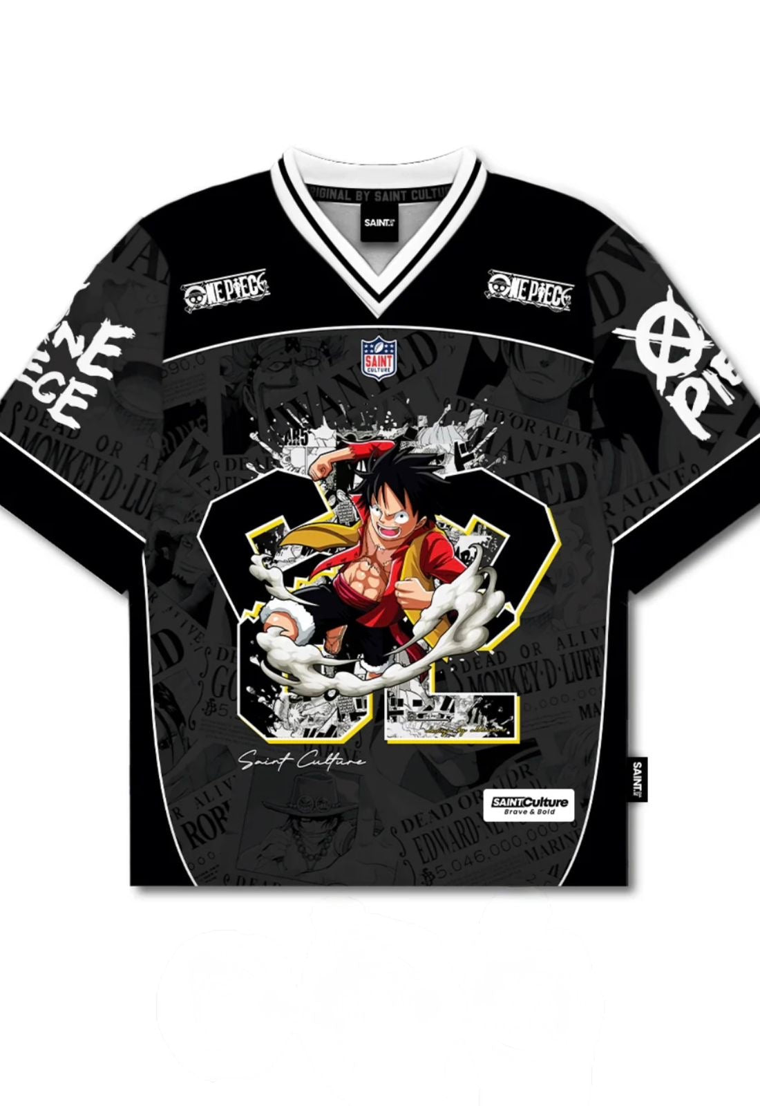 MONKEY D.LUFFY-ONE PIECE BLACK EDITION OVERSIZED JERSEY
