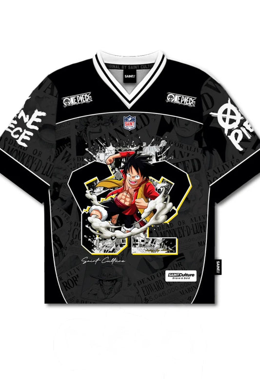 MONKEY D.LUFFY-ONE PIECE BLACK EDITION OVERSIZED JERSEY