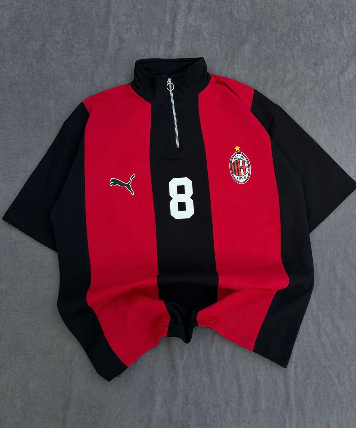 Ac Milan printed zipper