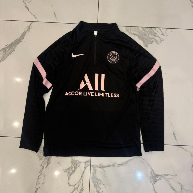Black Paris Football zipper