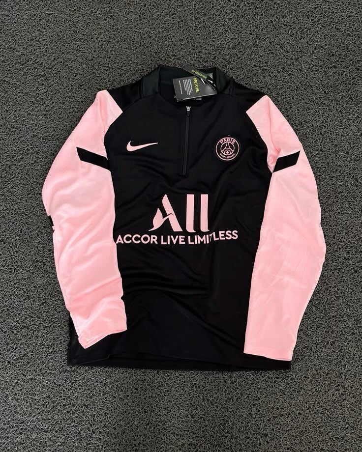 Black Paris football Zipper