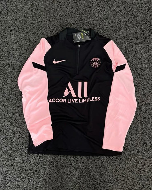 Black Paris football Zipper