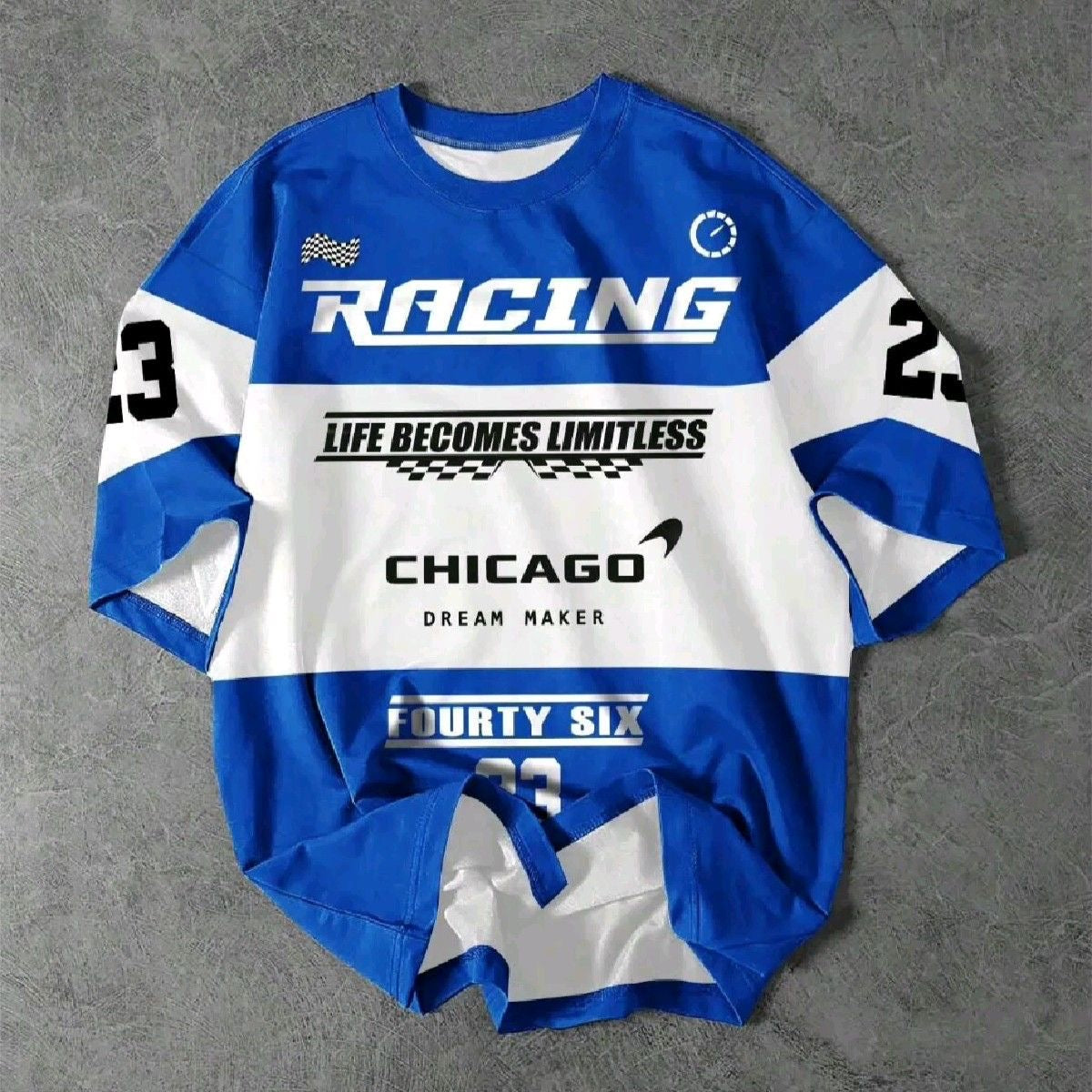 Premium Chicago blue & white shirt