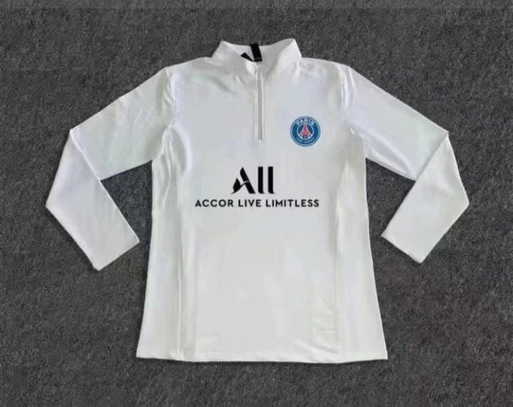 White Paris Football zipper