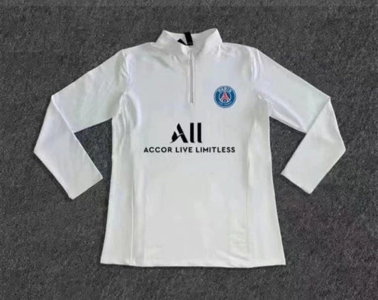 White Paris Football zipper