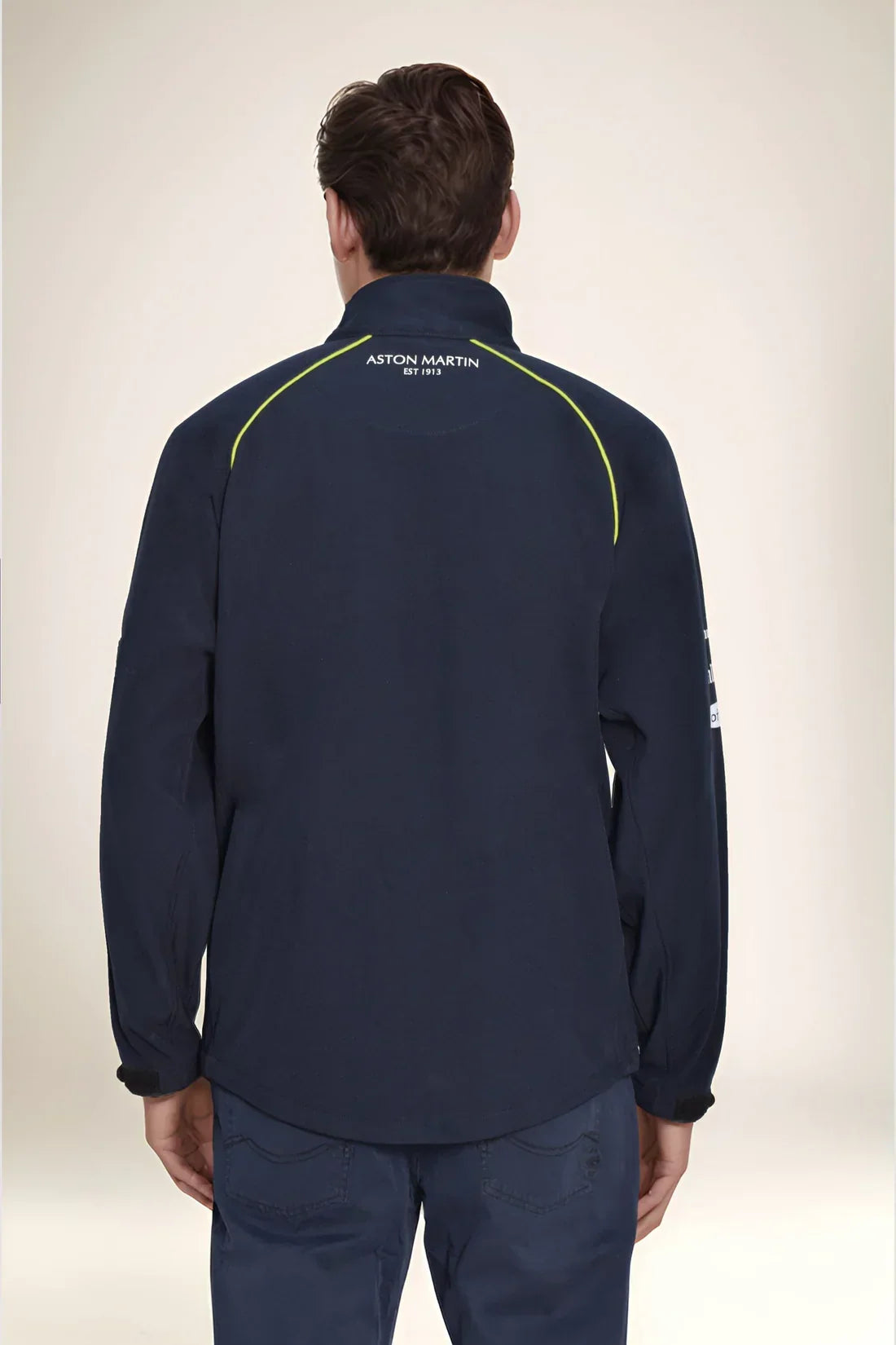 Aston martin parachute material printed jacket blue colour