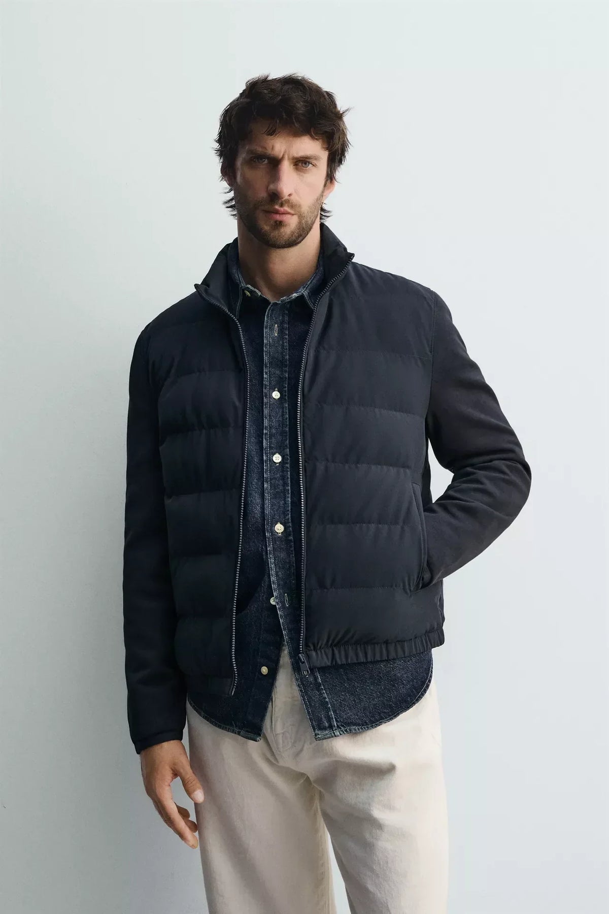 Zara mens hybrid jacket 2025