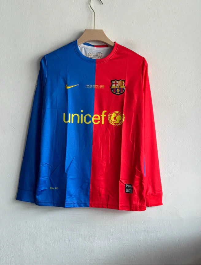 BARCELONA 2008-09 HOME KIT MESSI FULLSLEEVE