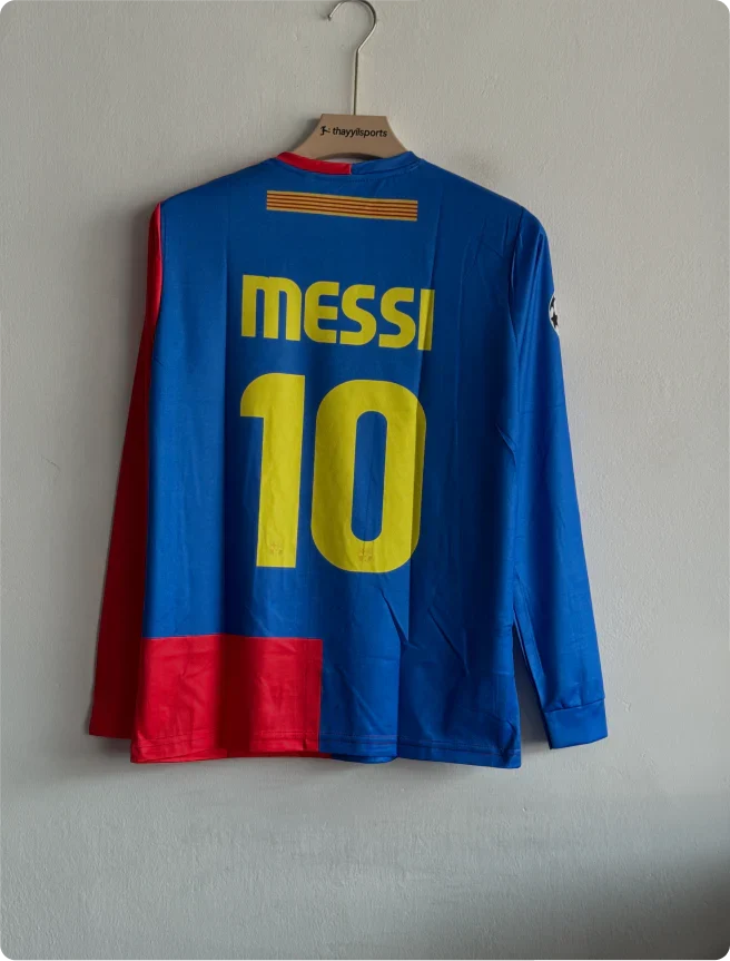 BARCELONA 2008-09 HOME KIT MESSI FULLSLEEVE