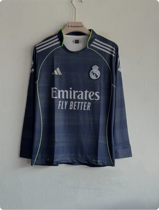 REAL MADRID 25-26 AWAY KIT FULLSLEEVE