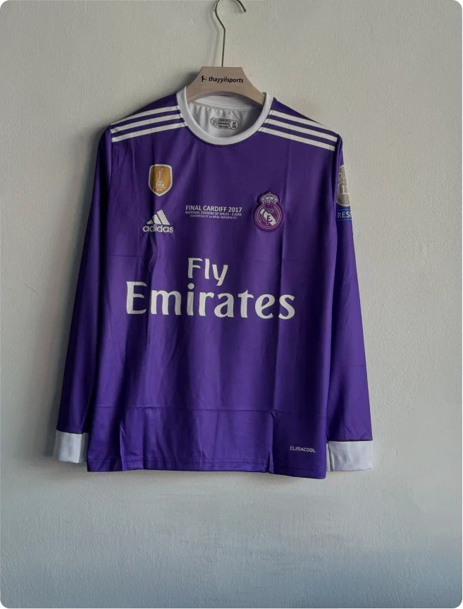 REAL MADRID 2016-17 AWAY KIT RONALDO FULLSLEEVE
