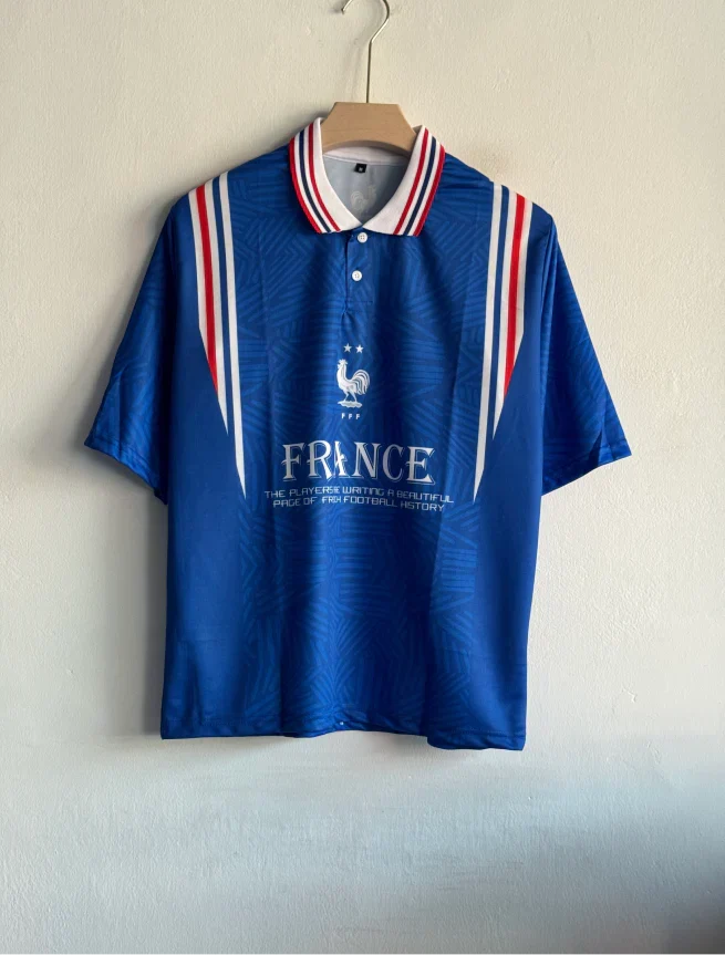 FRANCE 1996 FANTASY KIT ZIDANE FIVESLEEVE POLO