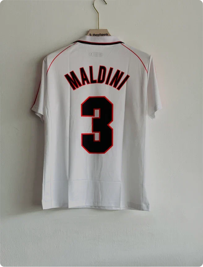 ACMILAN 1998-99 AWAY KIT MALDINI POLO