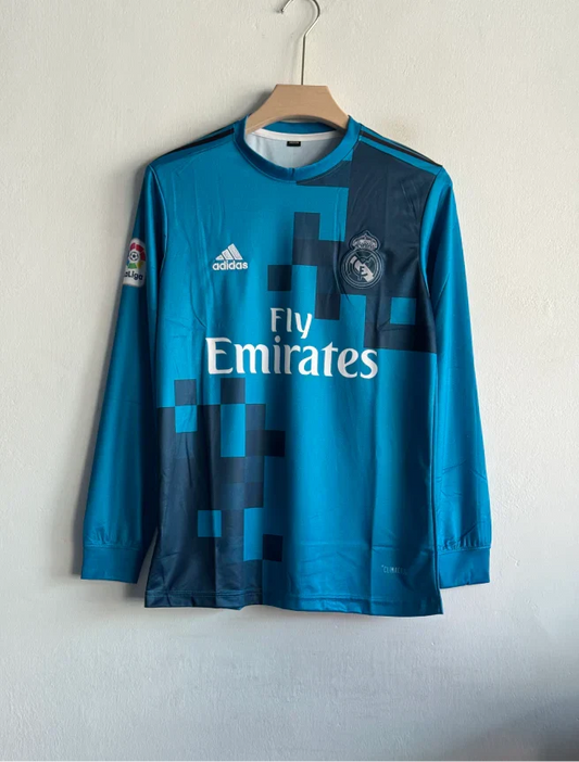 REAL MADRID 2017-18 THIRD KIT RONALDO FULLSLEEVE PRINTED PREMIUM