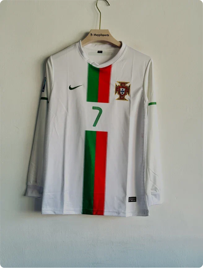 PORTUGAL 2010 AWAY KIT RONALDO FULLSLEEVE PREMIUM