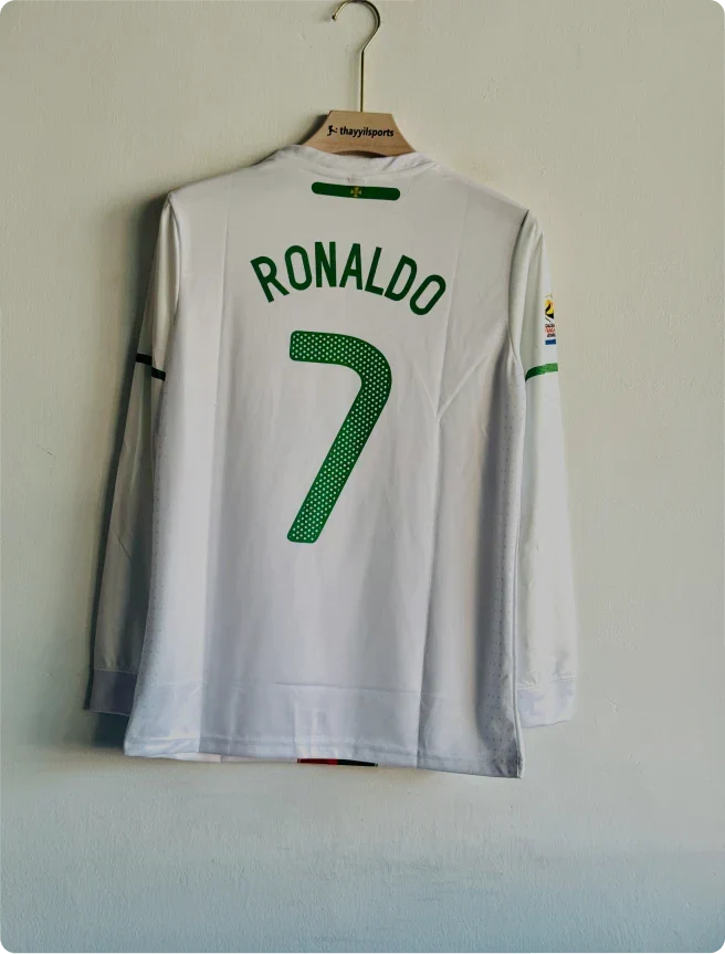 PORTUGAL 2010 AWAY KIT RONALDO FULLSLEEVE PREMIUM