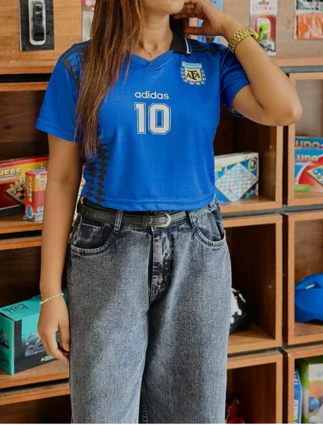 CROP TOP ARGENTINA MARADONA POLO