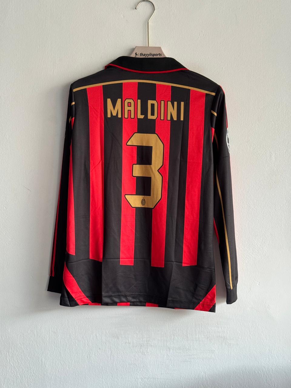AC Milan 2006-07 Long Sleeves Home Jersey