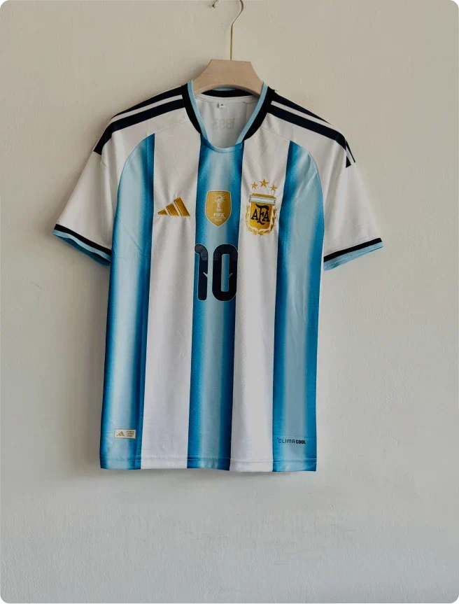 ARGENTINA 2026 HOME KIT MESSI PRINTED PREMIUM