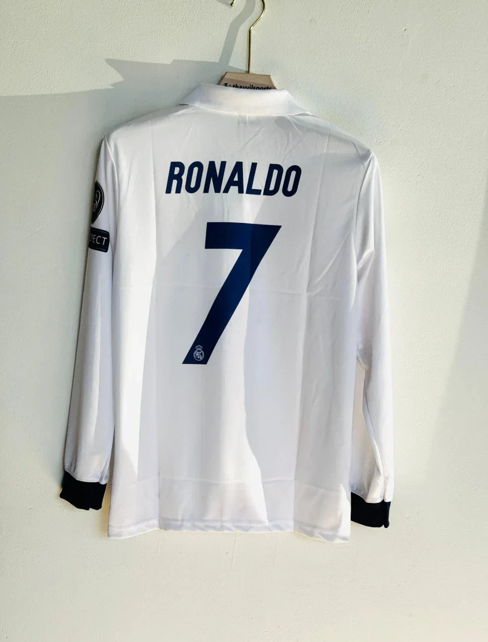 REAL MADRID 2016-17 HOME KIT RONALDO FULLSLEEVE POLO