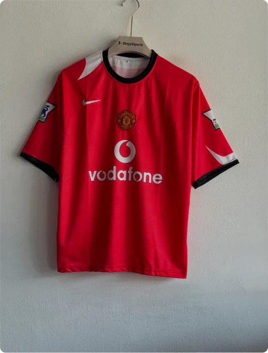 MANCHESTER UNITED 2004-05 HOME KIT RONALDO FIVESLEEVE