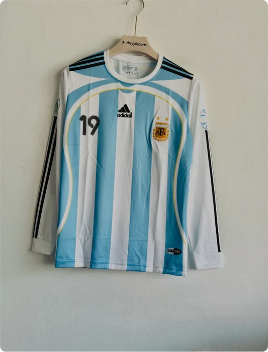 ARGENTINA 2006-07 HOME KIT MESSI FULLSLEEVE PRINTED