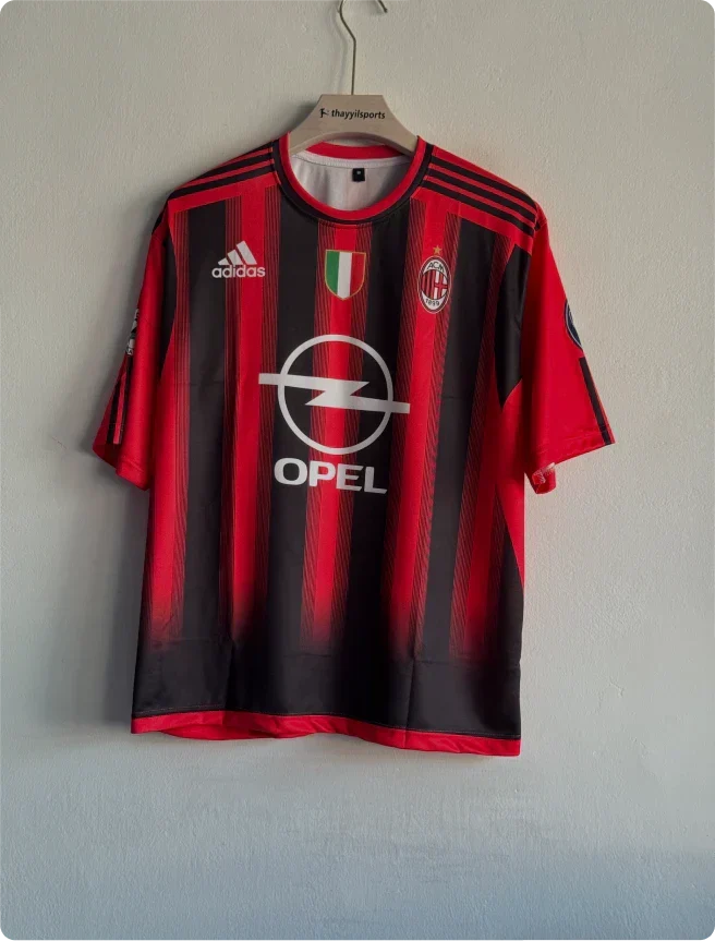 ACMILAN 2004-05 HOME KIT MALDINI FIVESLEEVE